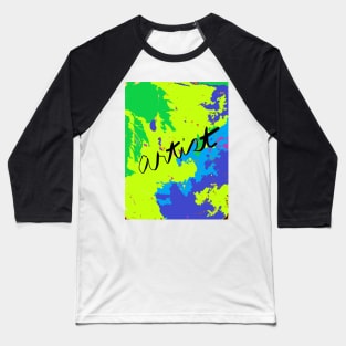 ARTIST: painted in blues and greens Baseball T-Shirt